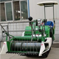 家用小型履带式水稻小麦收割机 山地丘陵水田多地形用收割机